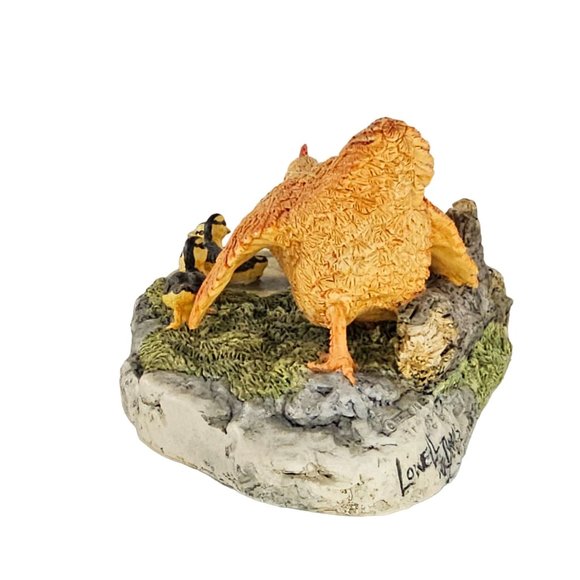 Lowell Davis If You Can't Beat Em Join Em Figurine Chicken Hen Ducklings - Picture 7 of 10